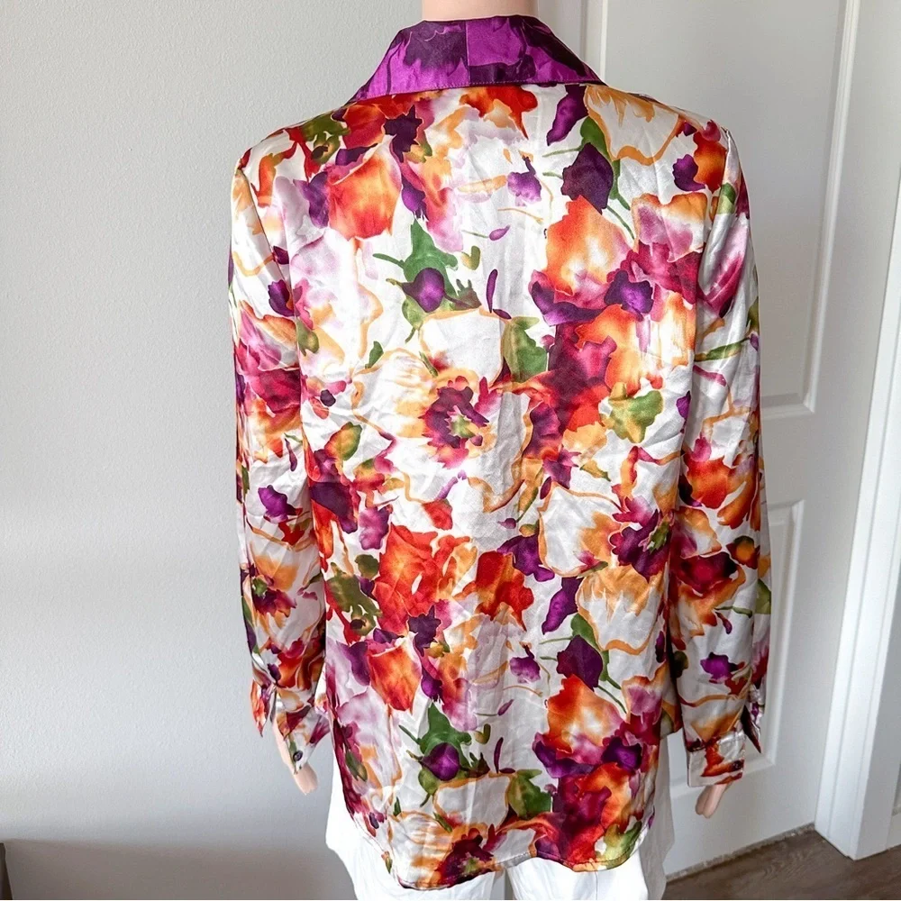 Women’s Tops | Floral Button Down Shirt Top - Picture 9 of 9